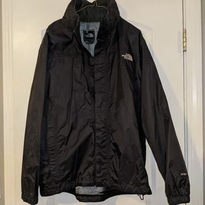 Mens North Face black rain coat
